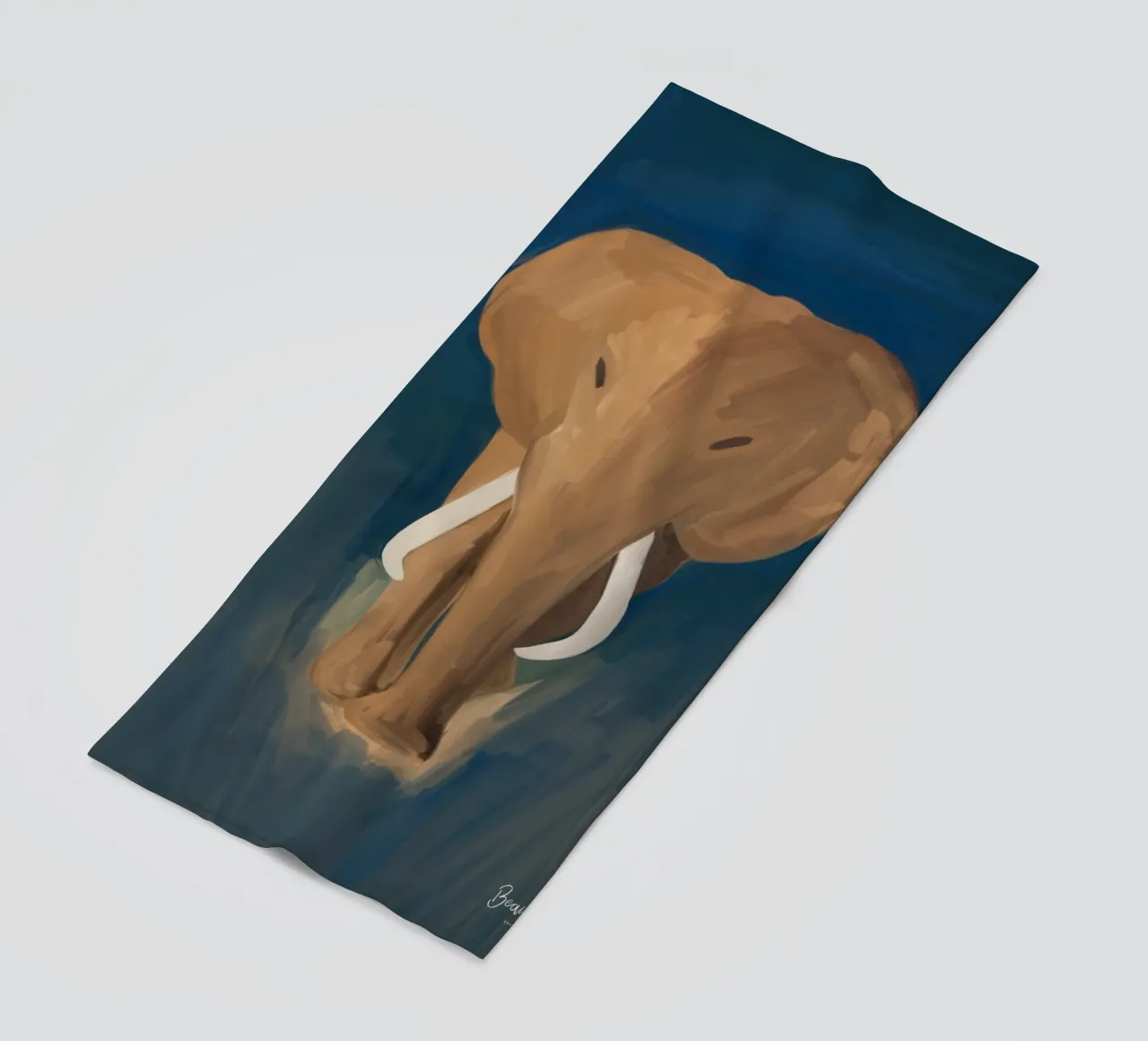 Afro Elephant telo mare da Mathudace Créas