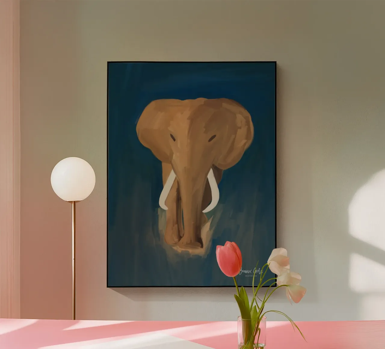 Afro Elephant plexiglass da Mathudace Créas