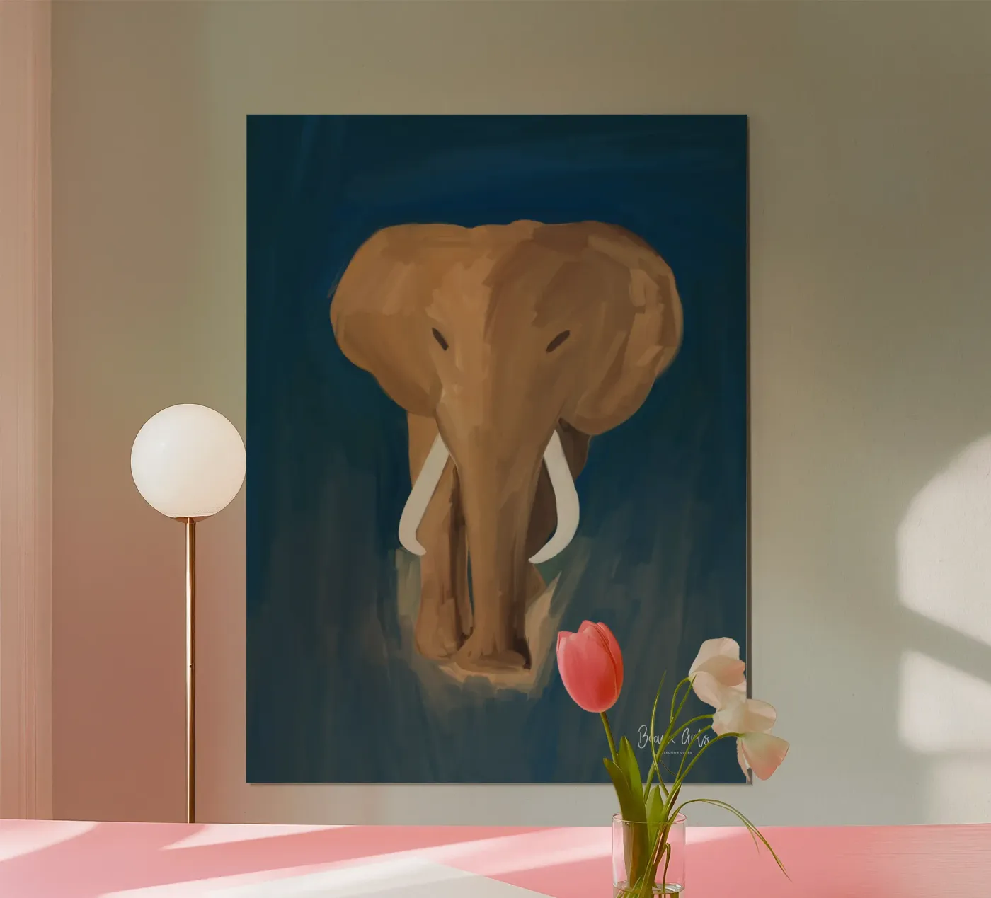 Afro Elephant poster da Mathudace Créas