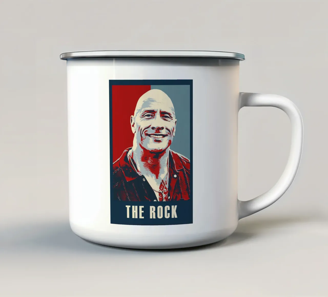 Dwayne Johnson tazza in smalto da HopeStudio