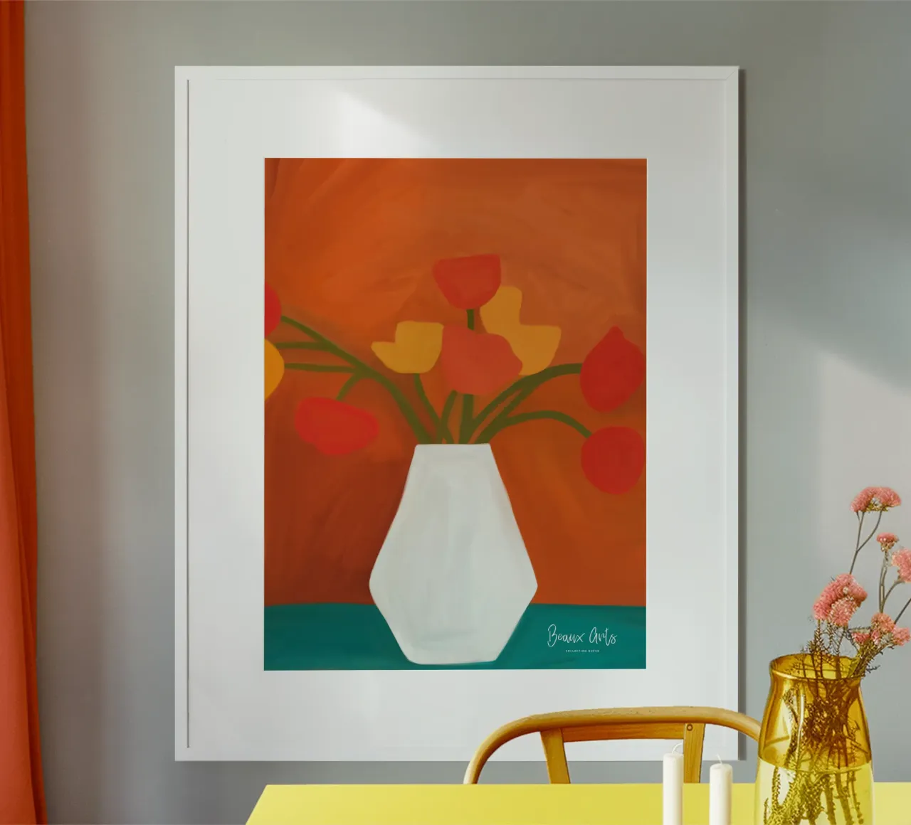 Serene Drift poster con telaio in alluminio da Mike Leymi