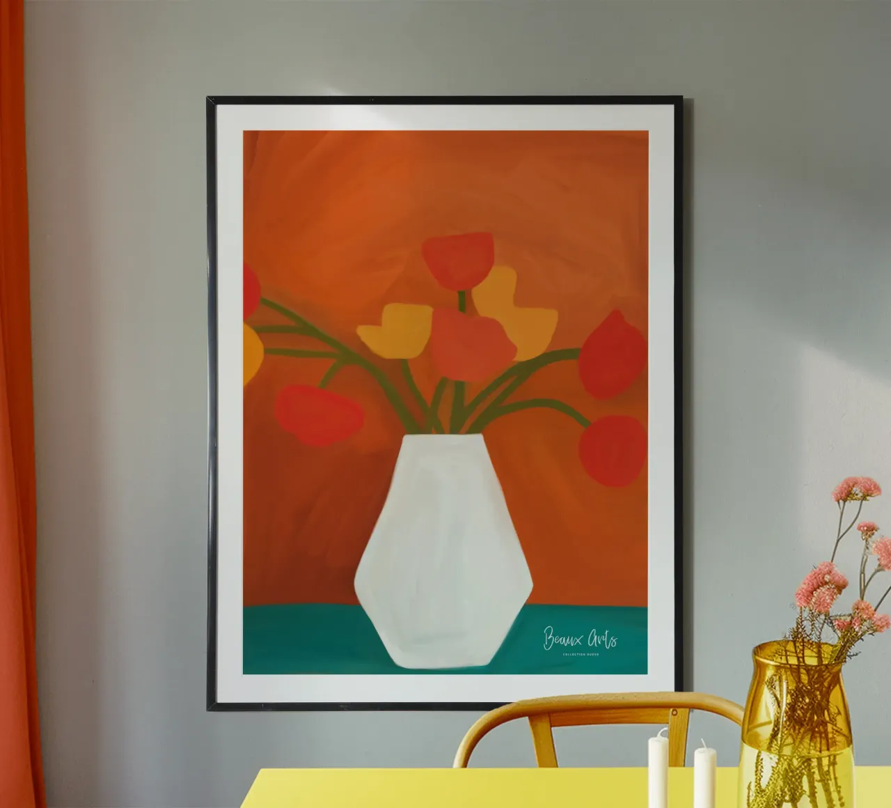 Serene Drift poster con telaio in alluminio da Mike Leymi