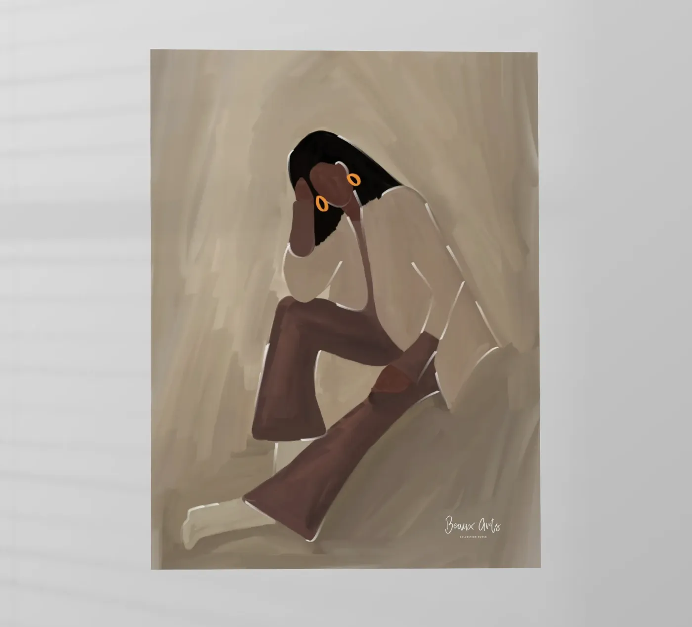 Afro Calm pellicola backlit da Mathudace Créas