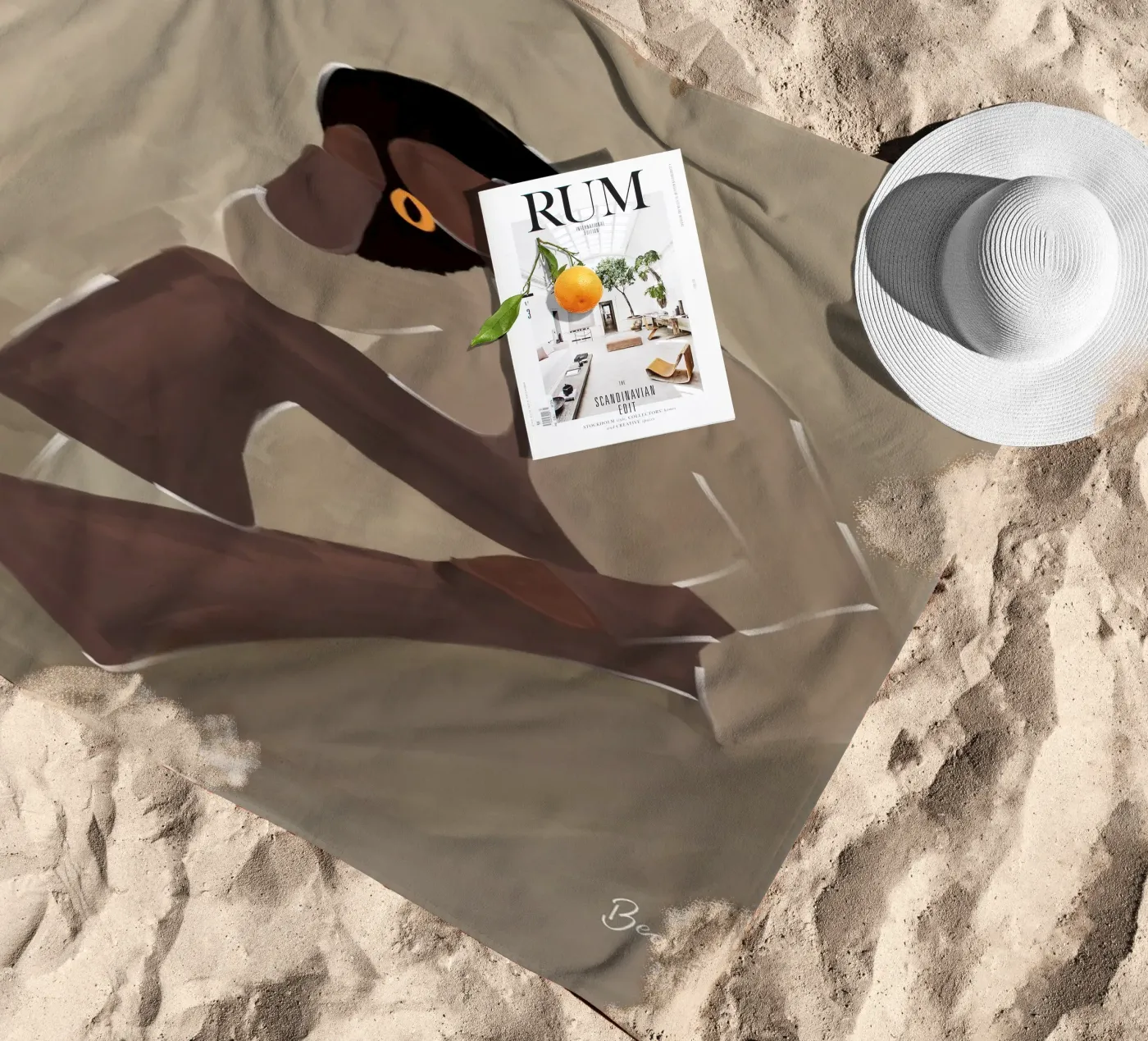 Afro Calm telo mare da Mathudace Créas