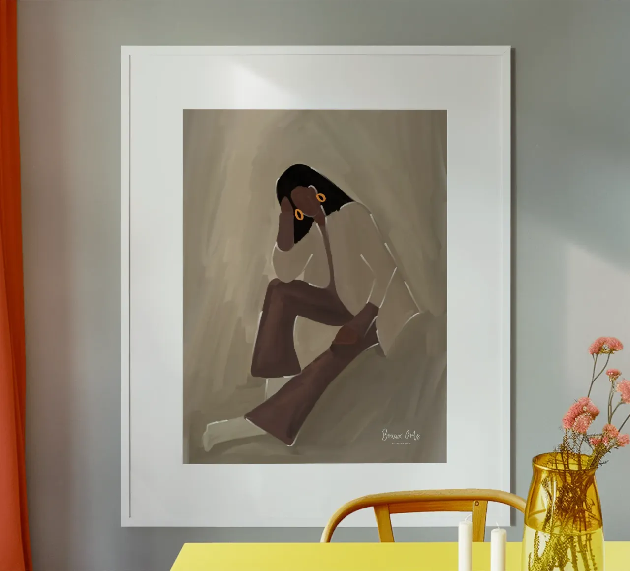 Afro Calm poster van Mathudace Créas