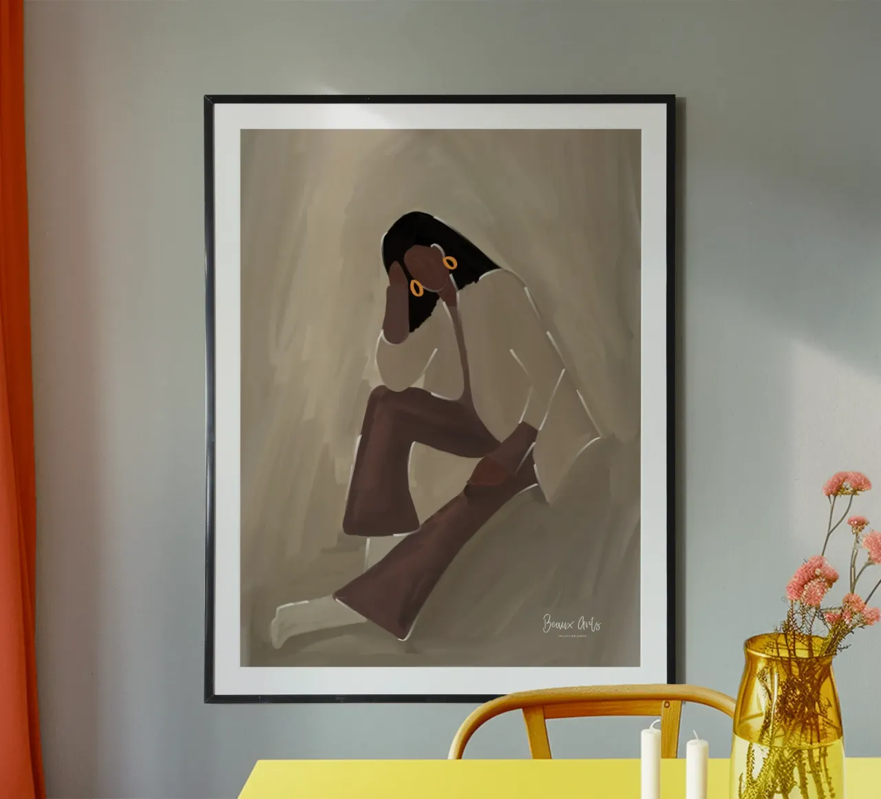 Afro Calm poster van Mathudace Créas