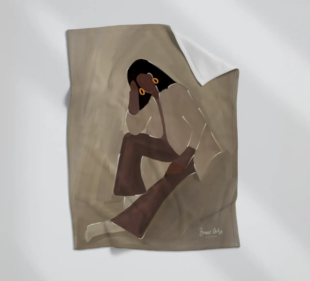 Afro Calm coperta in pile da Mathudace Créas