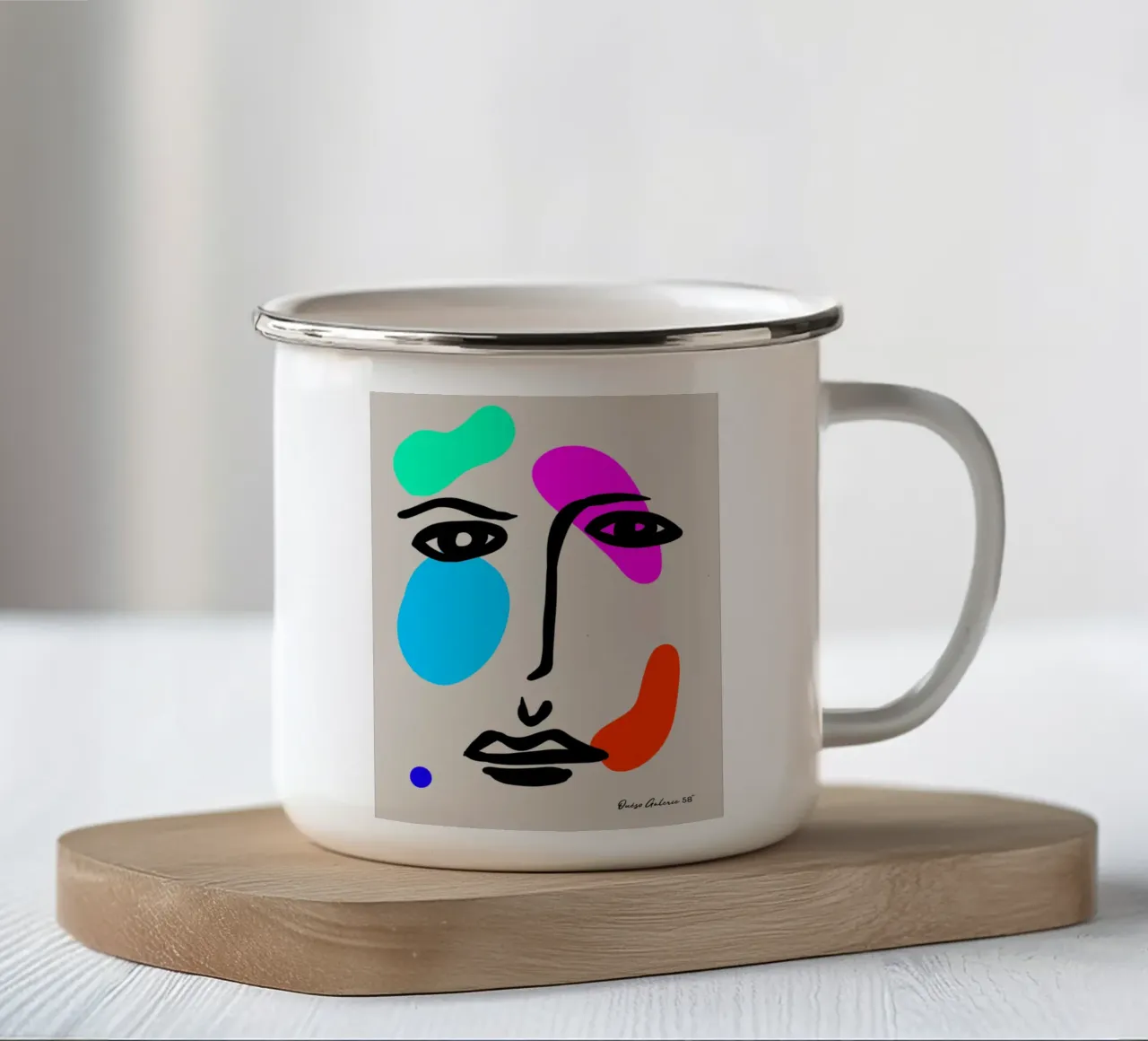 Fading Glow tazza in smalto da Mike Leymi