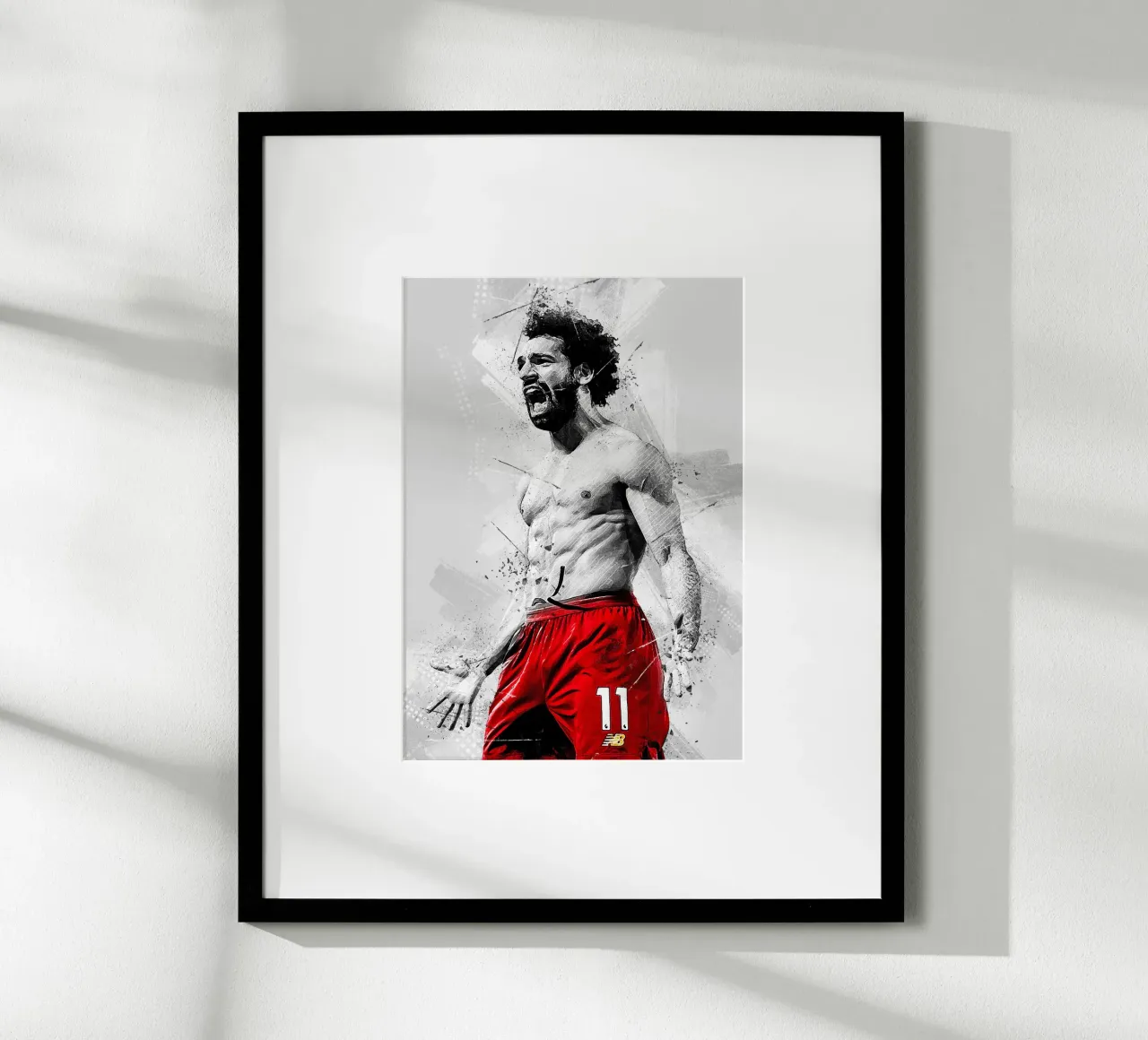Mohamed Salah Liverpool poster con telaio in legno da tenten