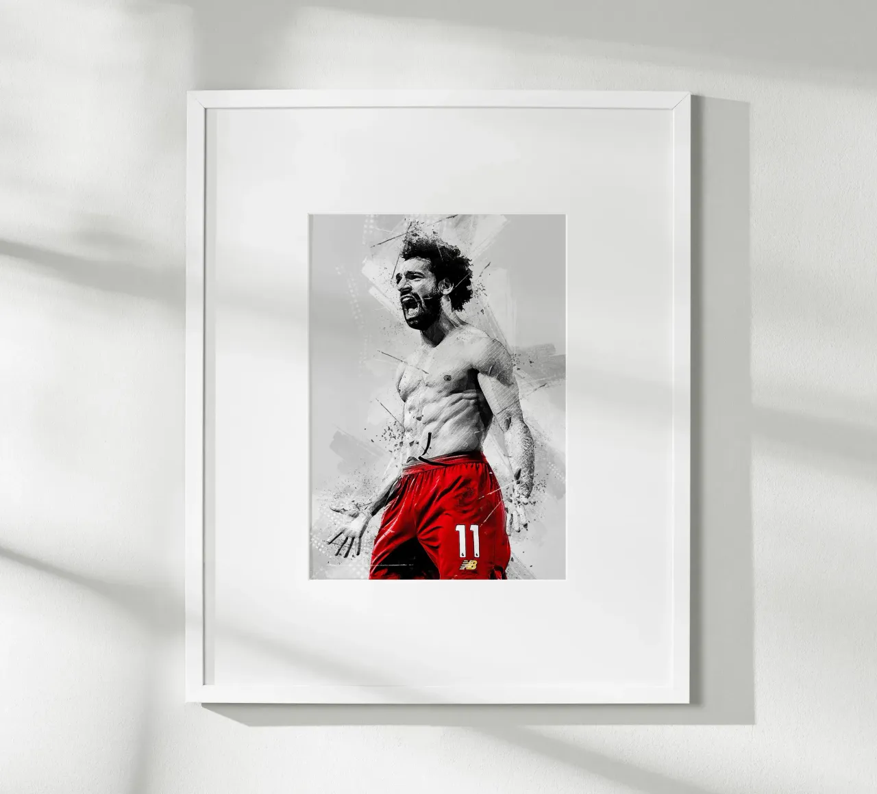 Mohamed Salah Liverpool poster con telaio in legno da tenten
