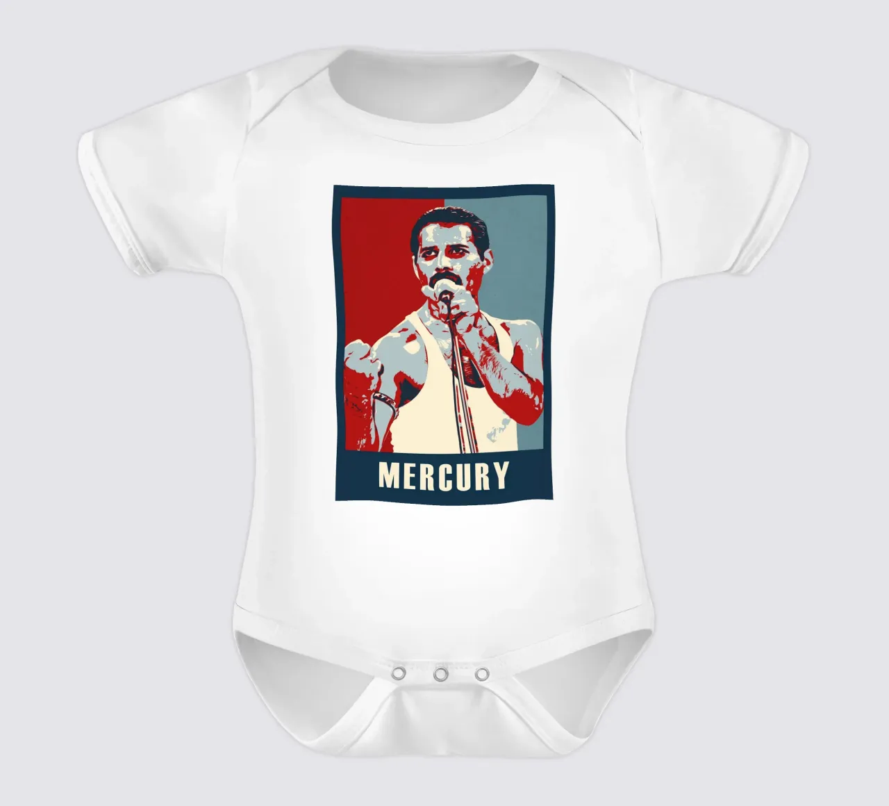 Freddie Mercury body neonato maniche corte da HopeStudio