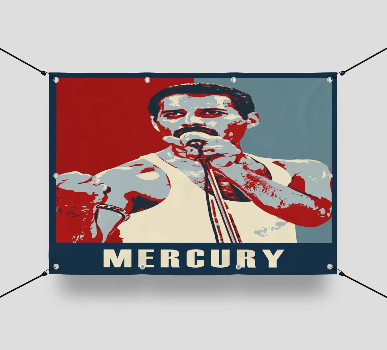 Freddie Mercury telo in pvc da HopeStudio