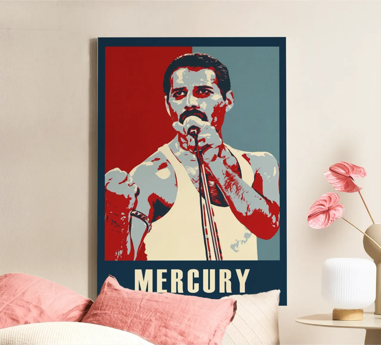 Freddie Mercury tela con Cornice a cassetta da HopeStudio
