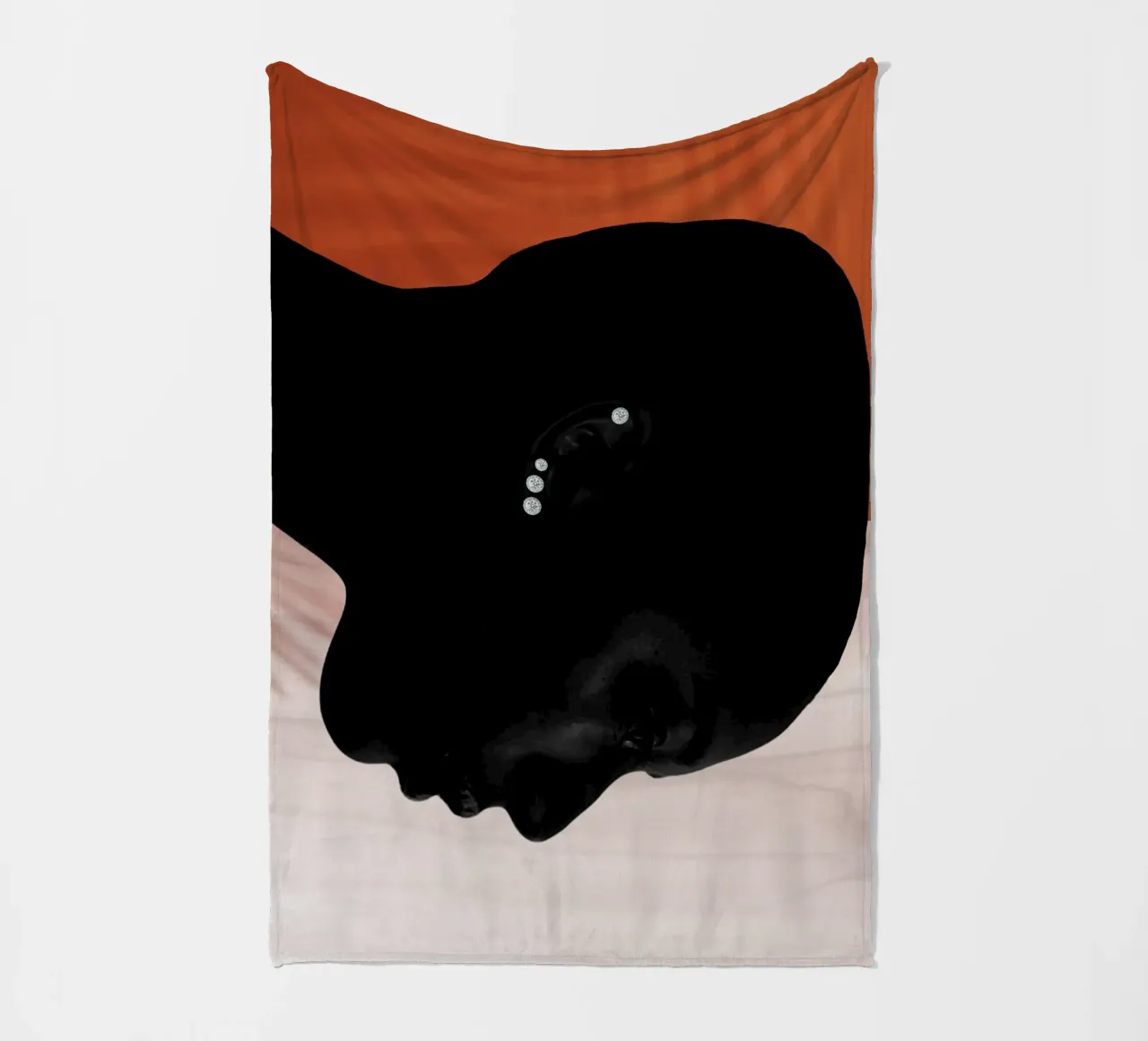 Afro Whispers coperta in pile da Mathudace Créas