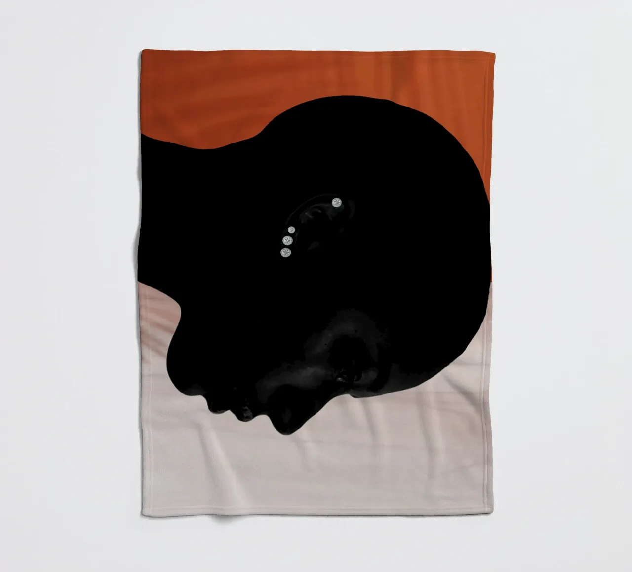 Afro Whispers coperta in pile da Mathudace Créas