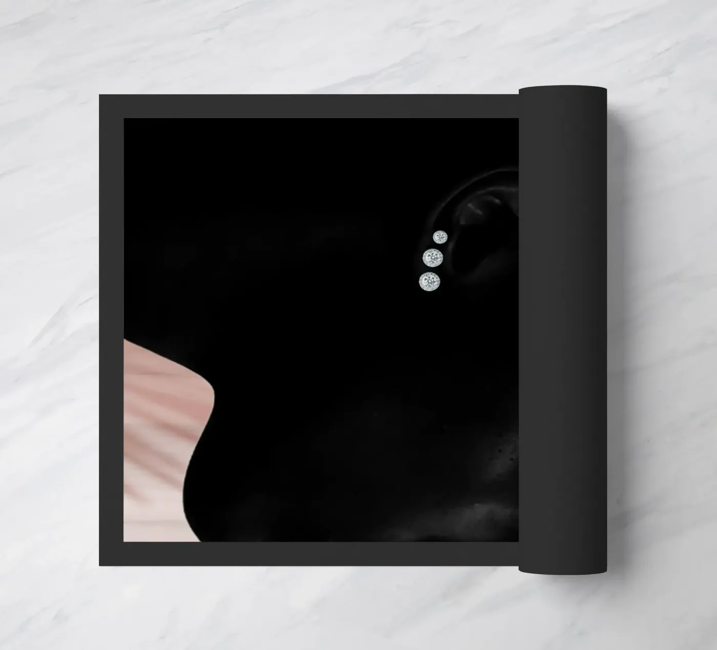 Afro Whispers deurmat van Mathudace Créas