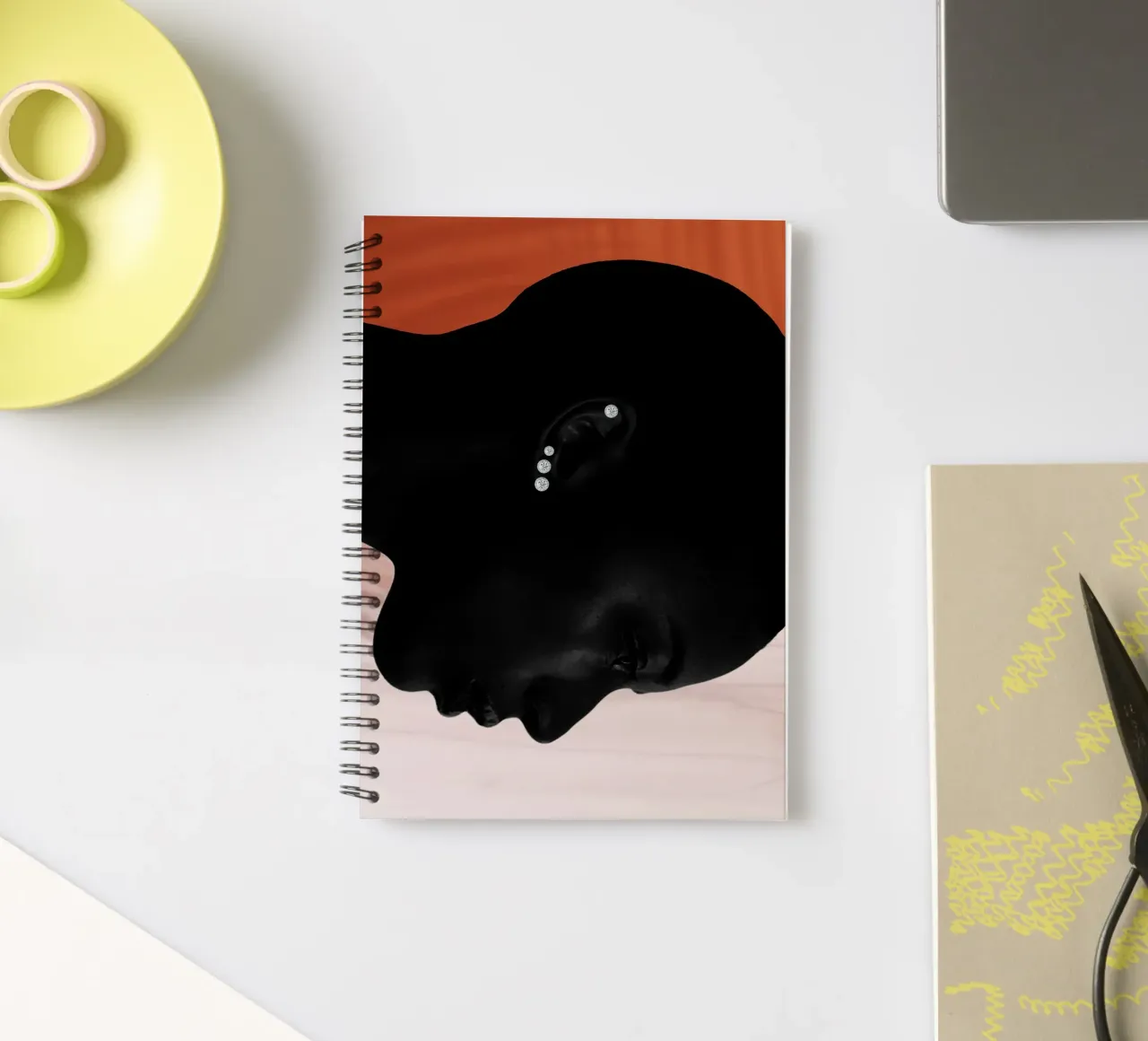 Afro Whispers spiral notebook by Mathudace Créas