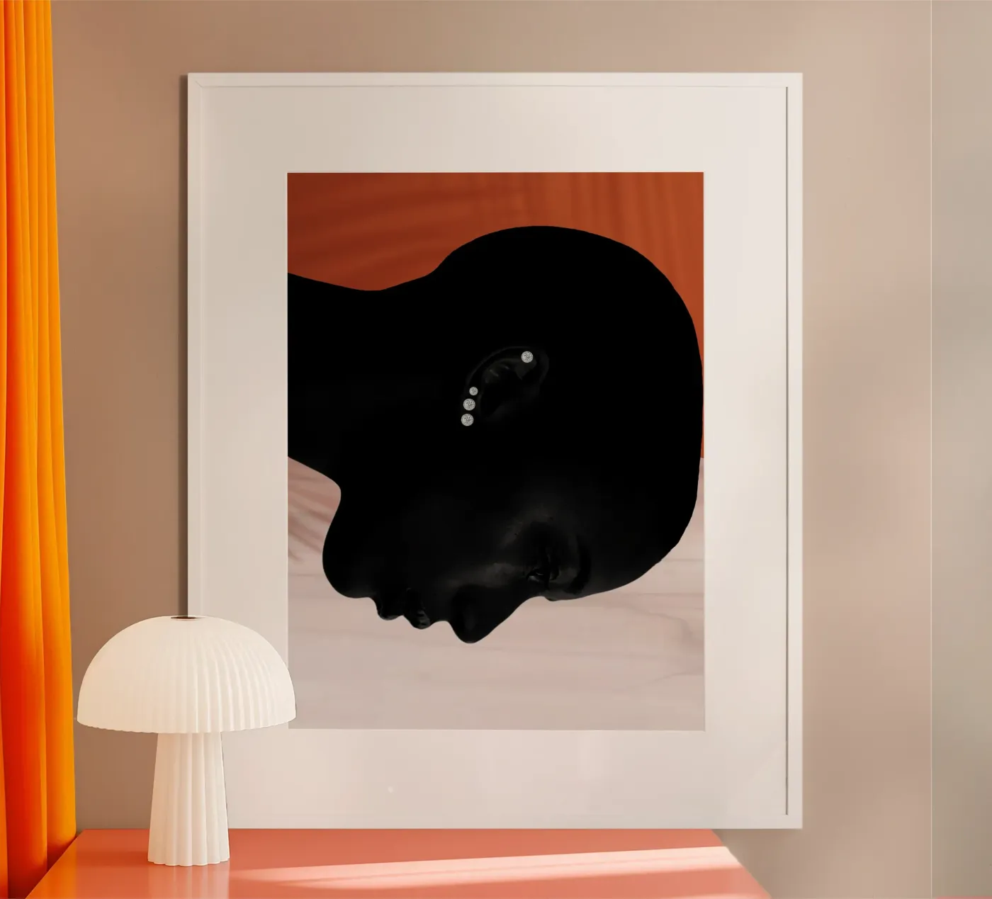 Afro Whispers poster van Mathudace Créas