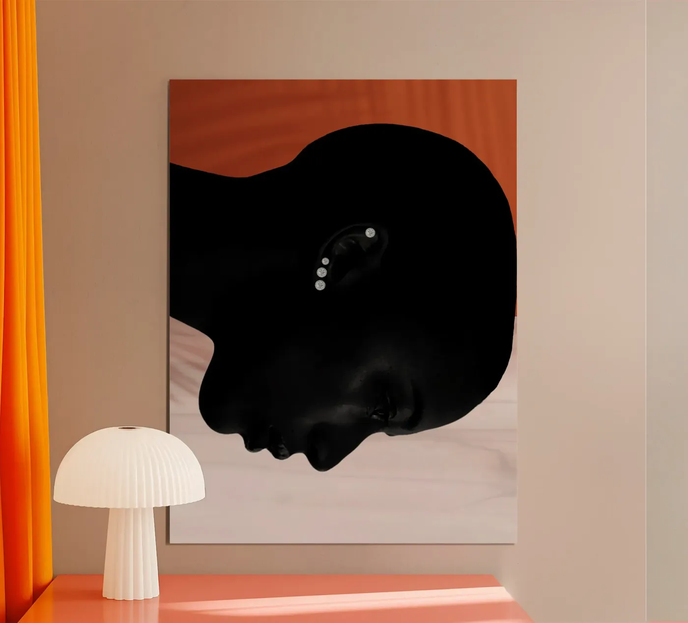 Afro Whispers poster van Mathudace Créas