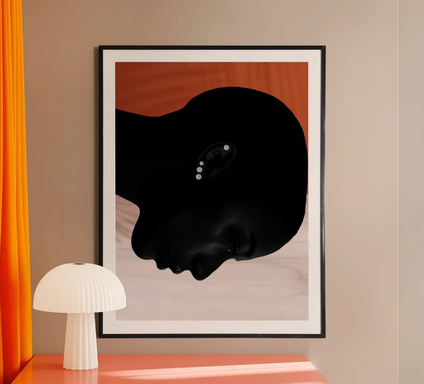 Afro Whispers poster van Mathudace Créas