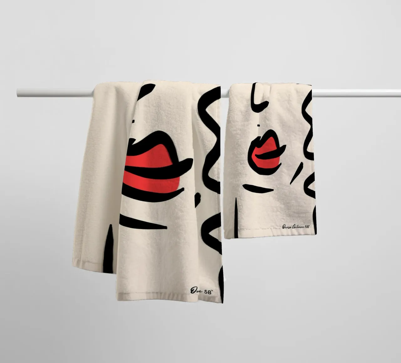 Clouded Reflections towel by Mike Leymi
