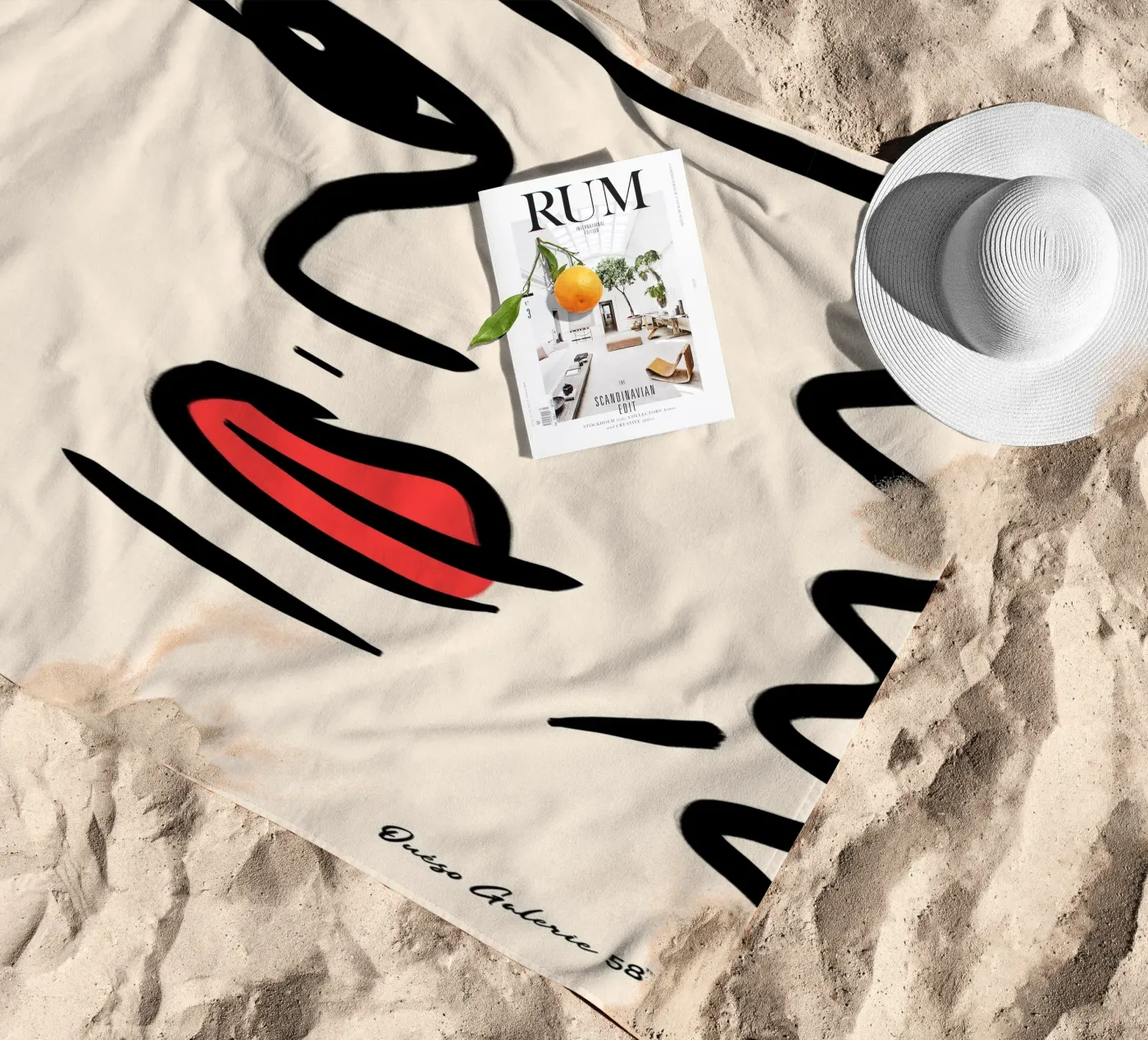 Clouded Reflections Strandtuch von Mike Leymi