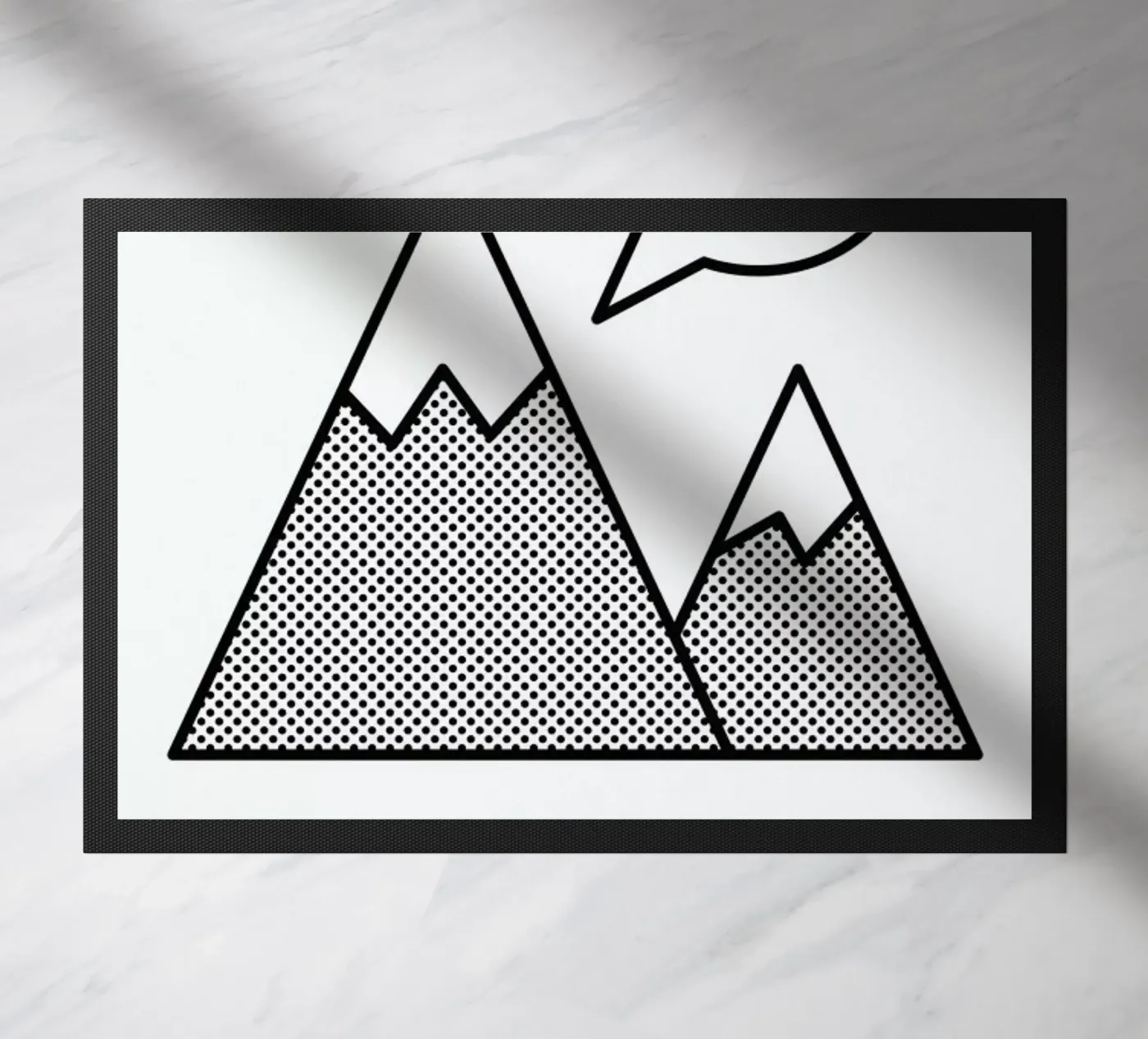 Mountains doormat by Chris Wharton