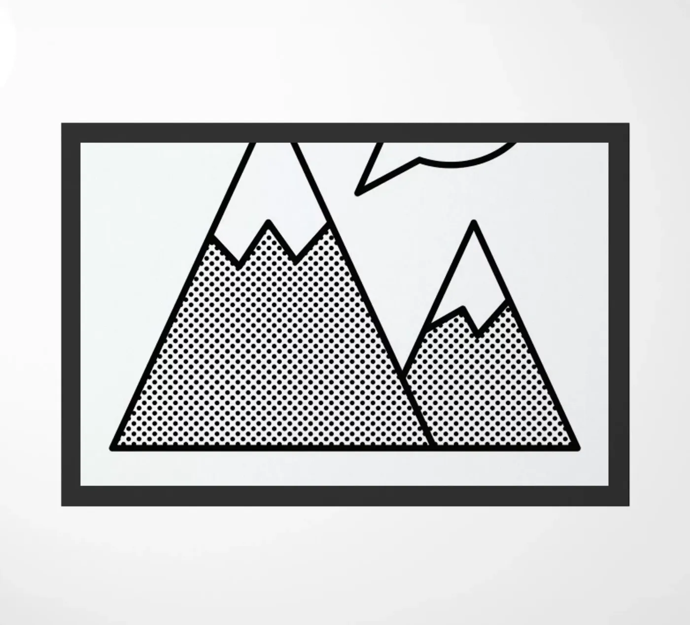 Mountains doormat by Chris Wharton
