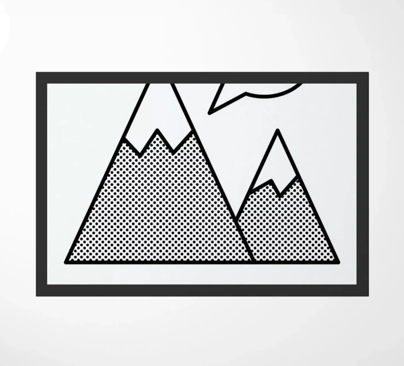 Mountains Fußmatte von Chris Wharton