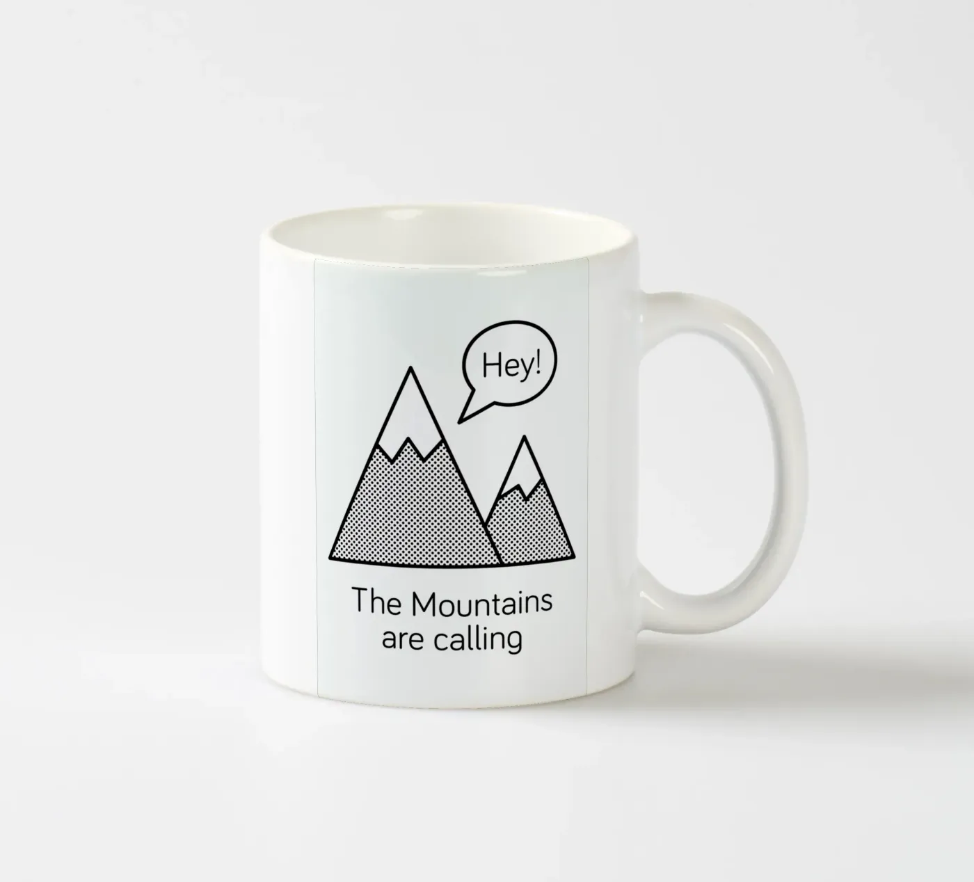 Mountains ceramic mug by Chris Wharton
