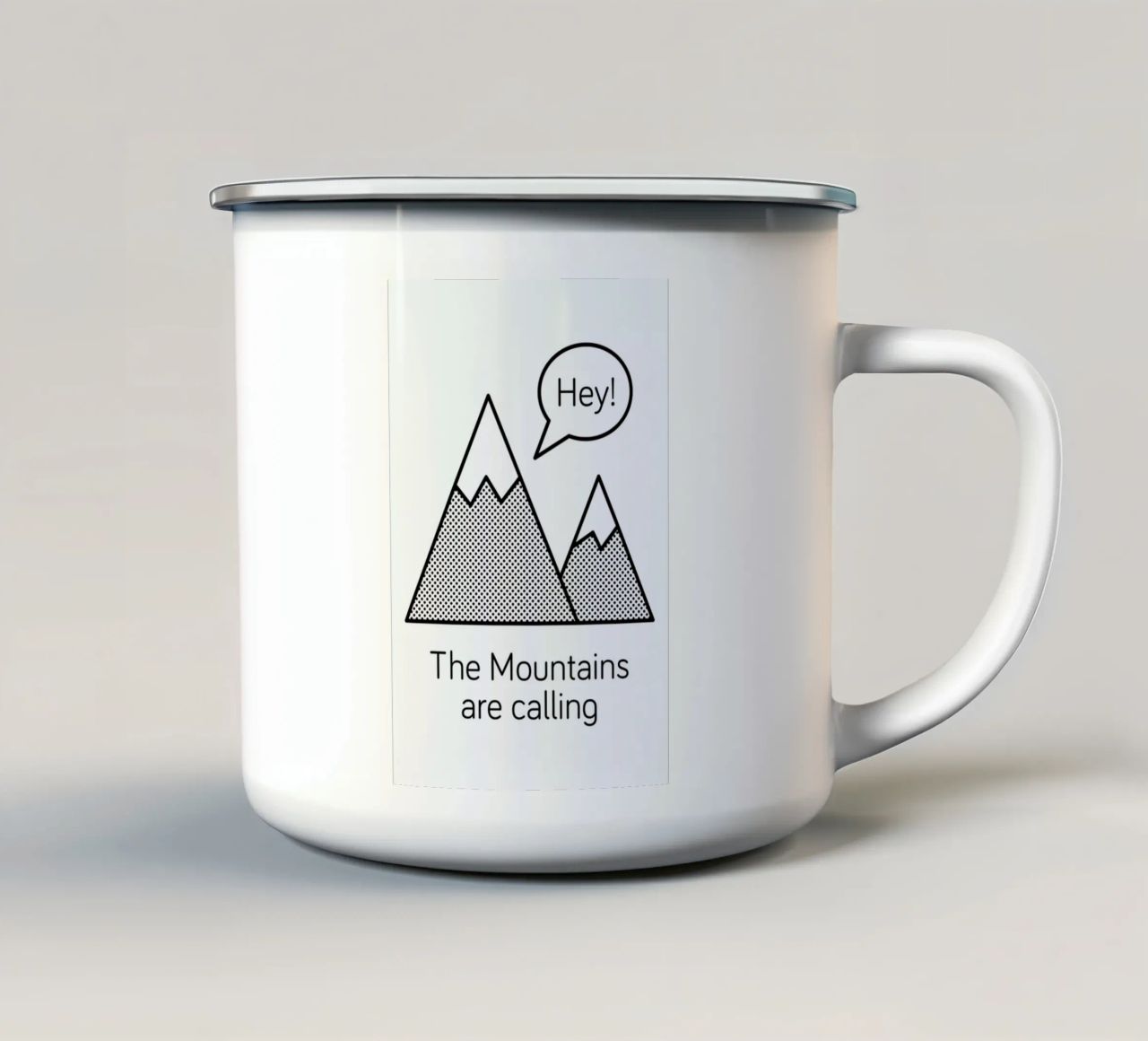 Mountains tazza in smalto da Chris Wharton