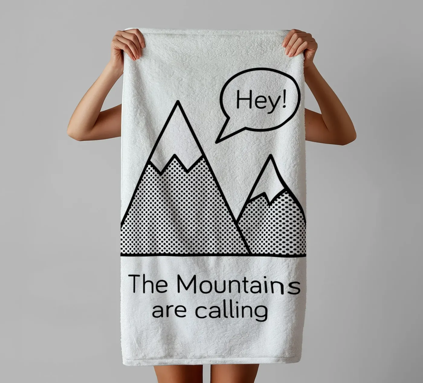 Mountains towel by Chris Wharton