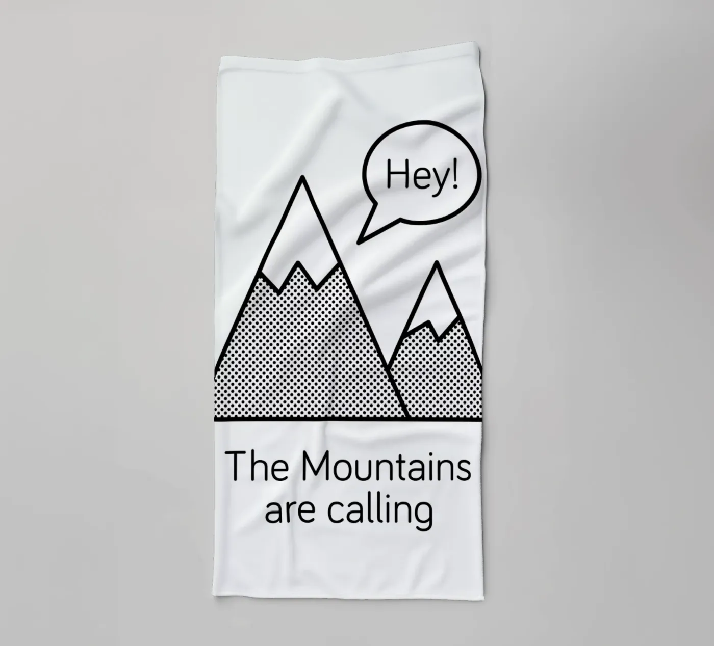 Mountains towel by Chris Wharton