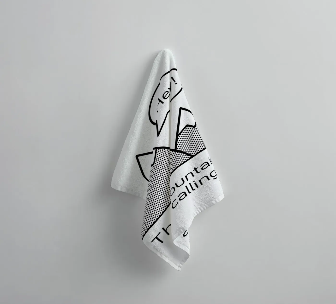 Mountains badhanddoek van Chris Wharton