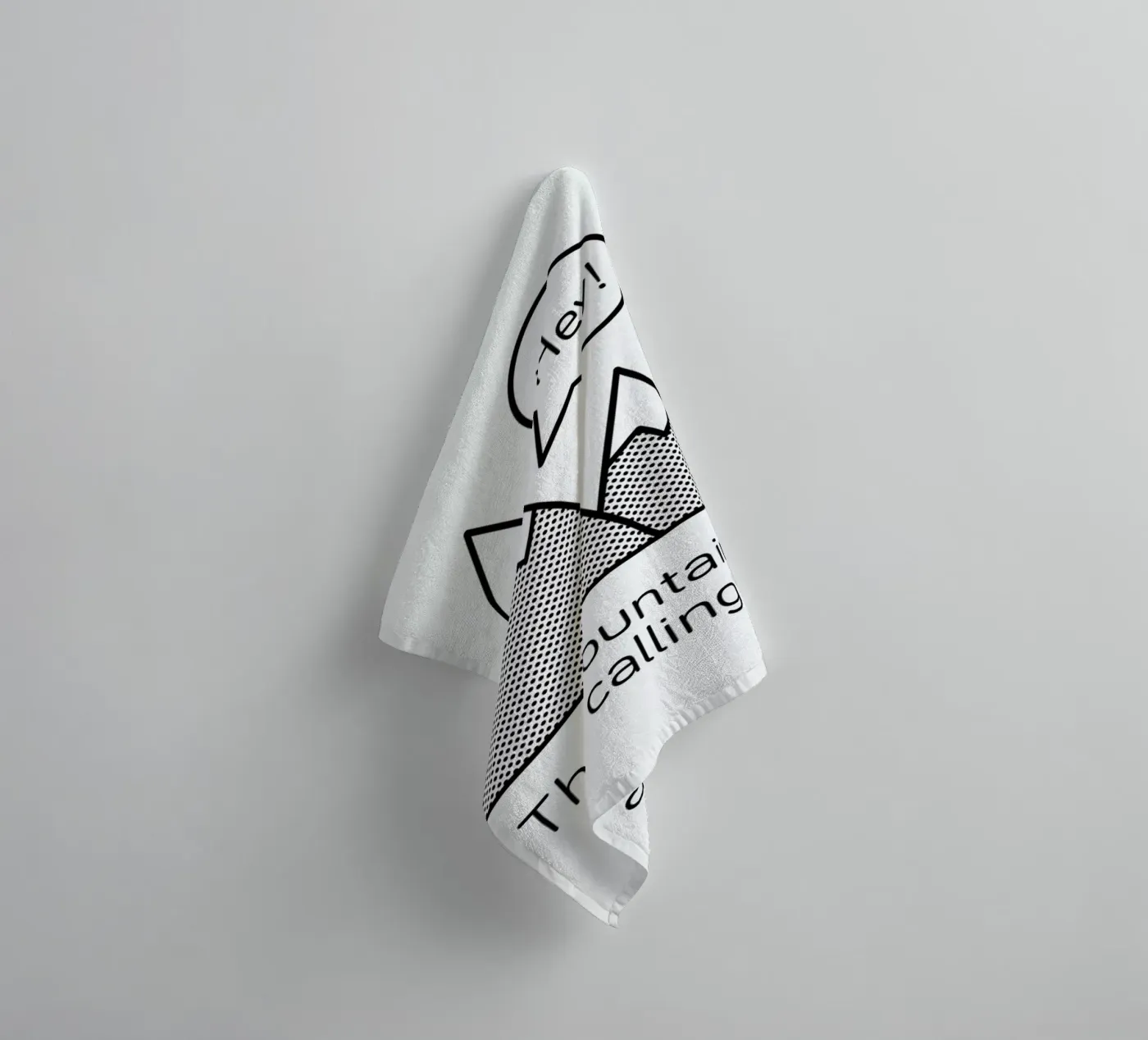 Mountains towel by Chris Wharton