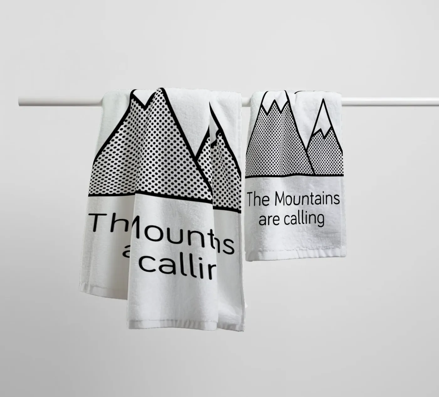Mountains towel by Chris Wharton