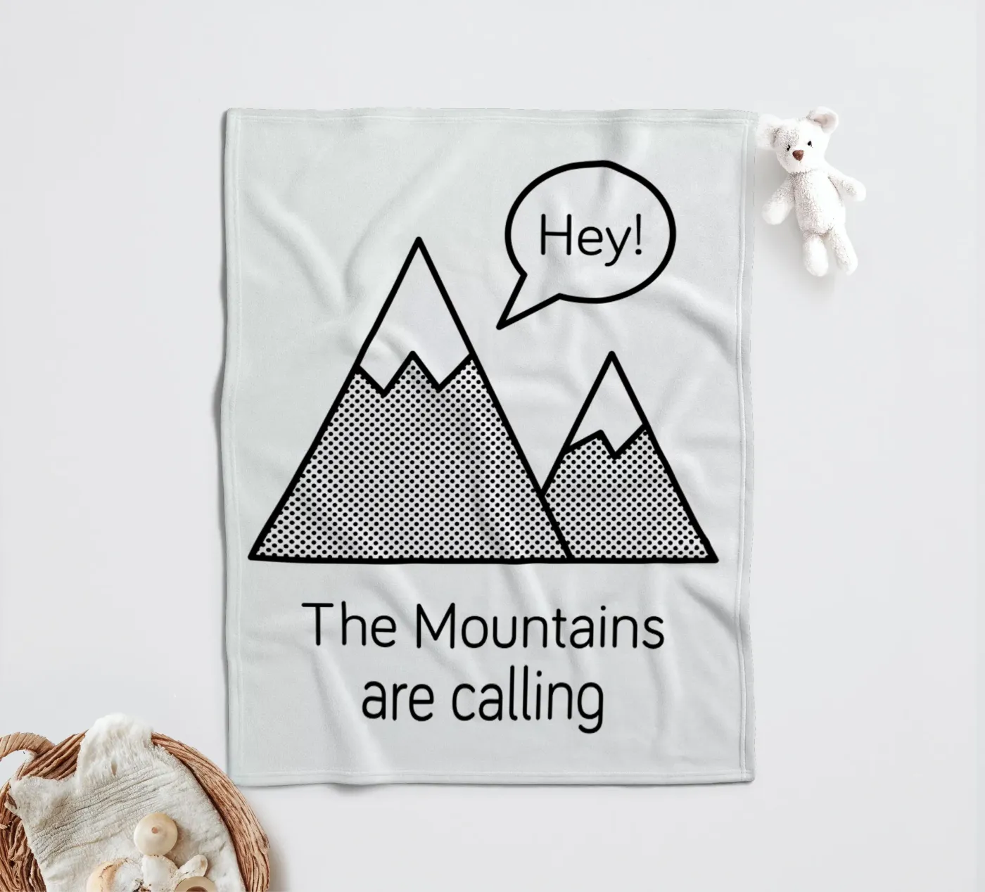 Mountains Fleecedecke von Chris Wharton