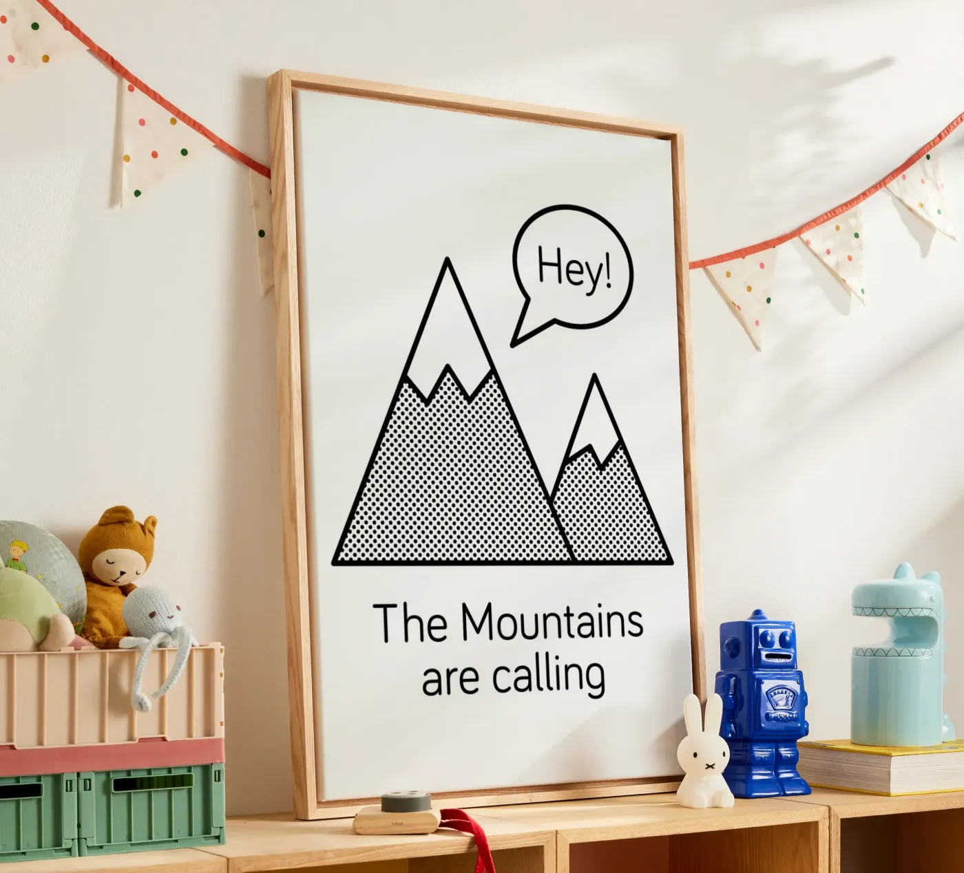 Mountains canvas van Chris Wharton