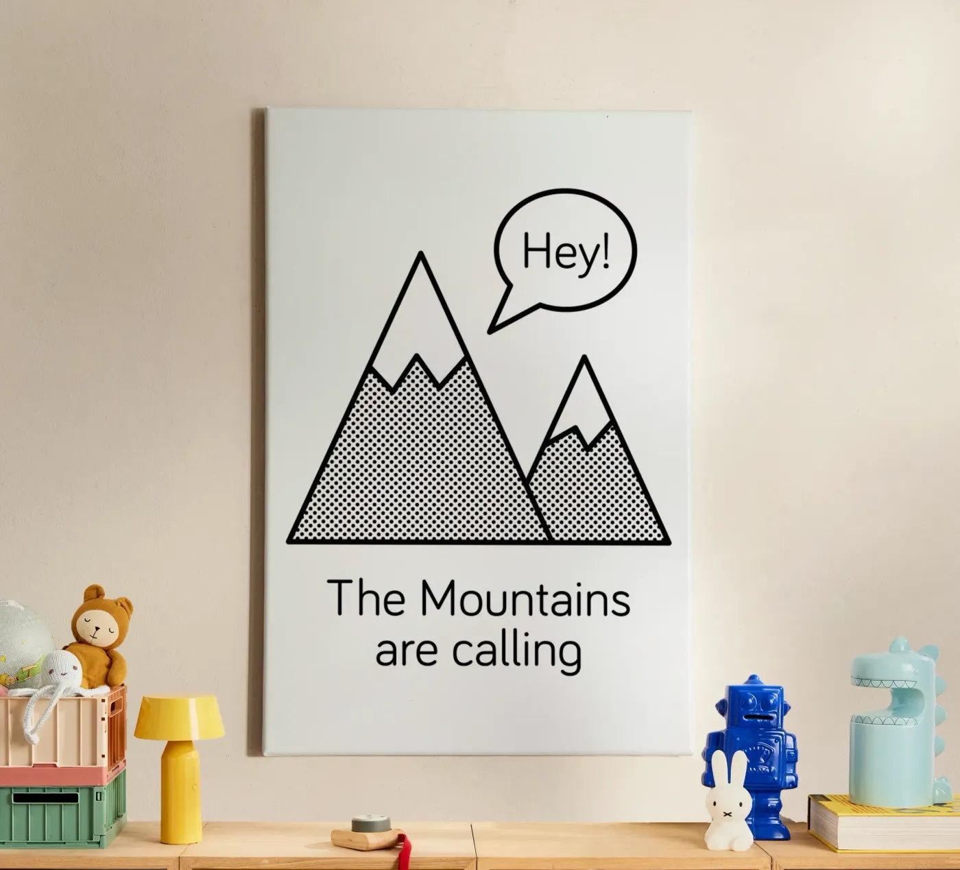 Mountains canvas van Chris Wharton