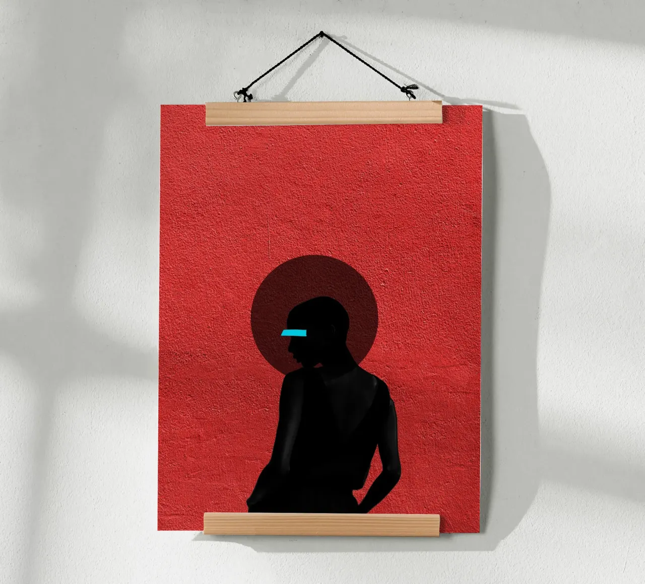 Afro Majesty poster con telaio in alluminio da Mathudace Créas