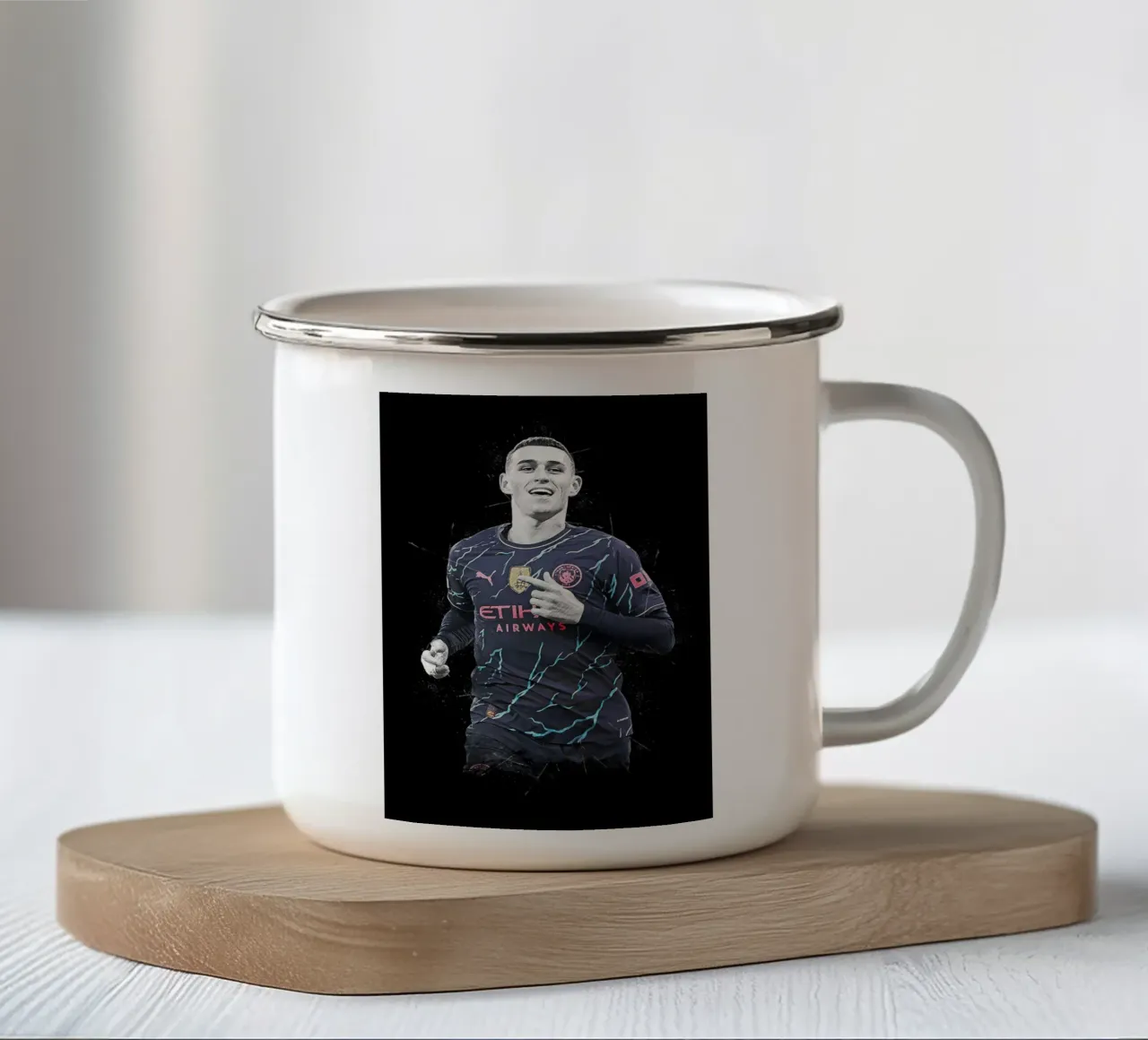 Phil Foden tazza in smalto da tenten