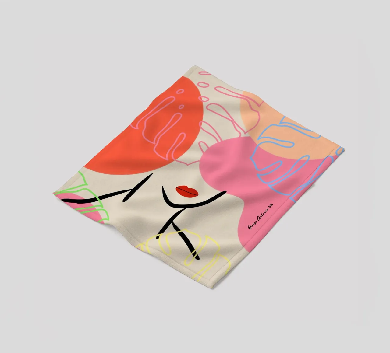 Subtle Drift Fleecedecke von Mike Leymi