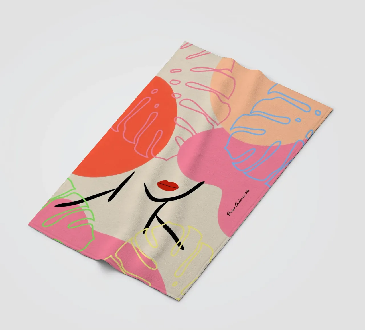 Subtle Drift Fleecedecke von Mike Leymi