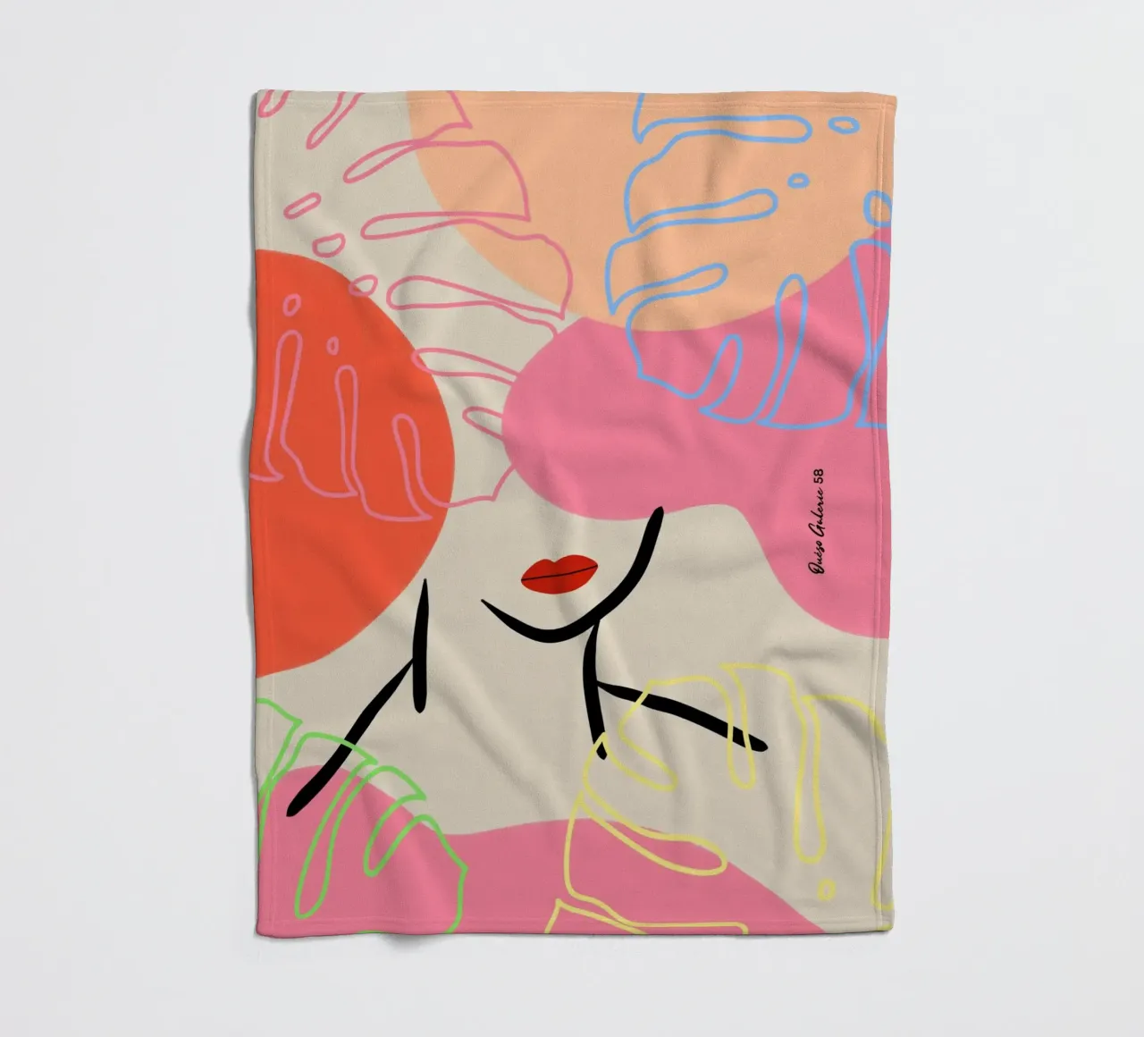 Subtle Drift Fleecedecke von Mike Leymi