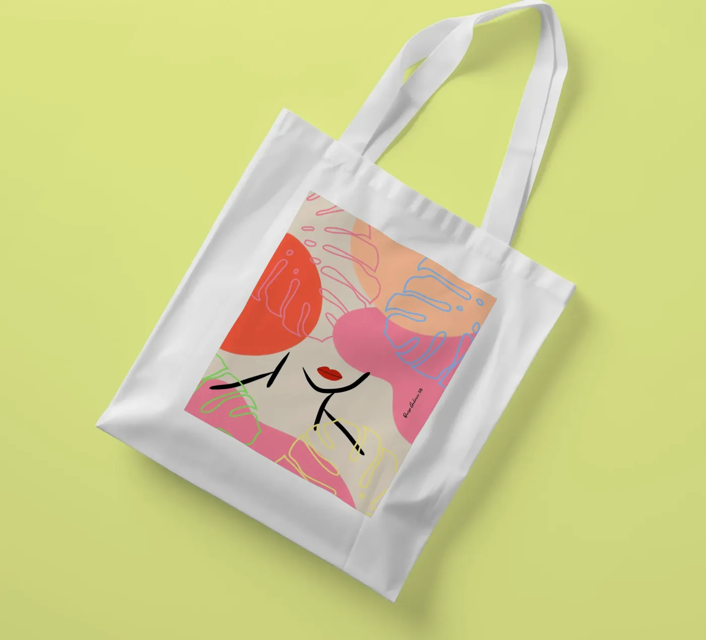 Subtle Drift borsa in juta da Mike Leymi