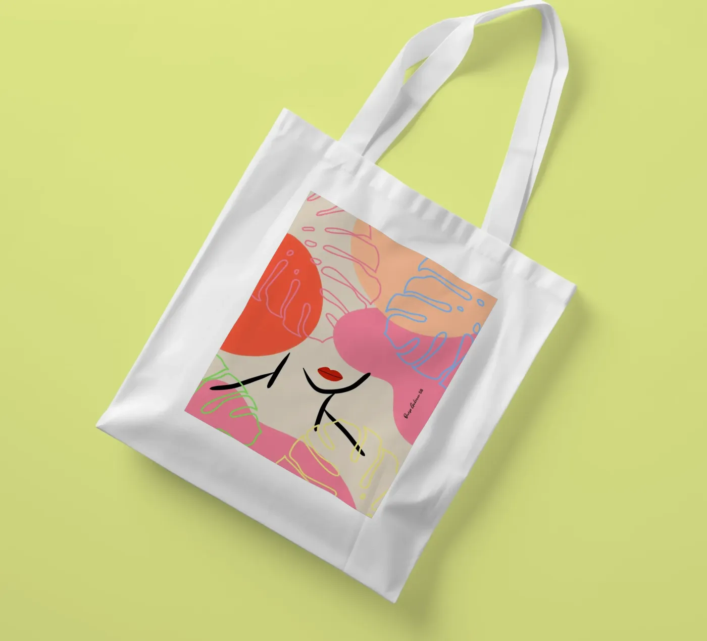 Subtle Drift borsa in juta da Mike Leymi