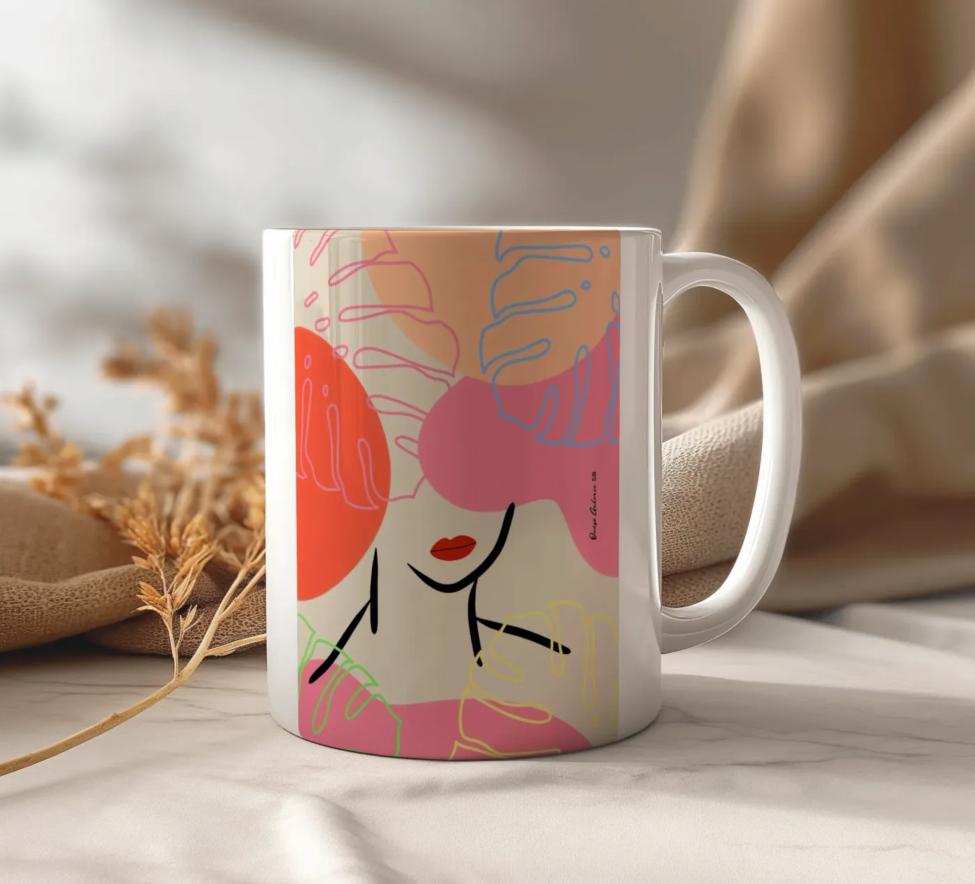 Subtle Drift ceramic mug by Mike Leymi