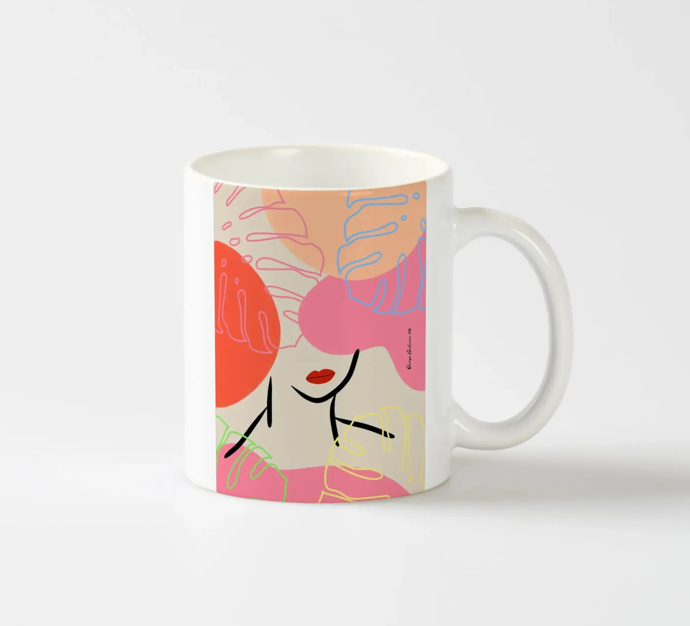 Subtle Drift ceramic mug by Mike Leymi