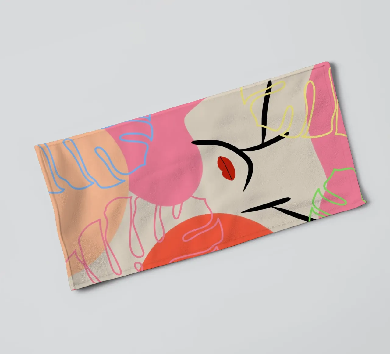 Subtle Drift badhanddoek van Mike Leymi