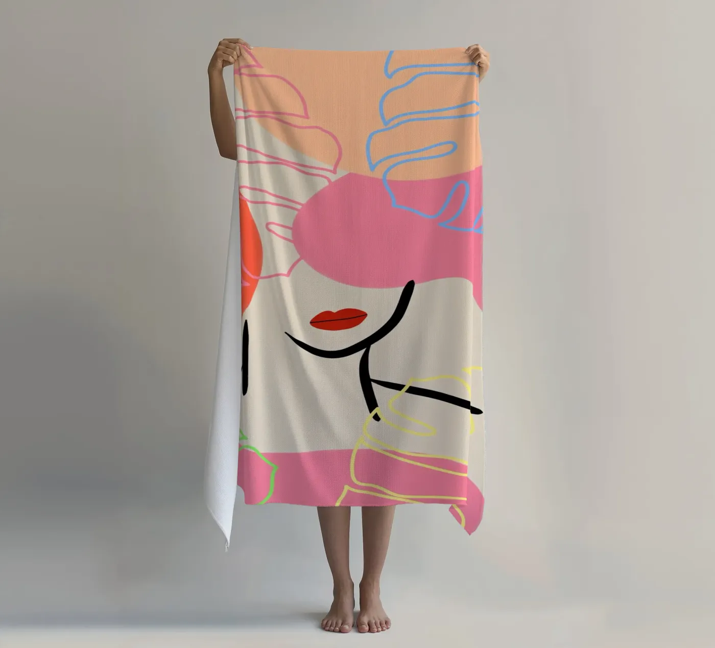 Subtle Drift strandhanddoek van Mike Leymi